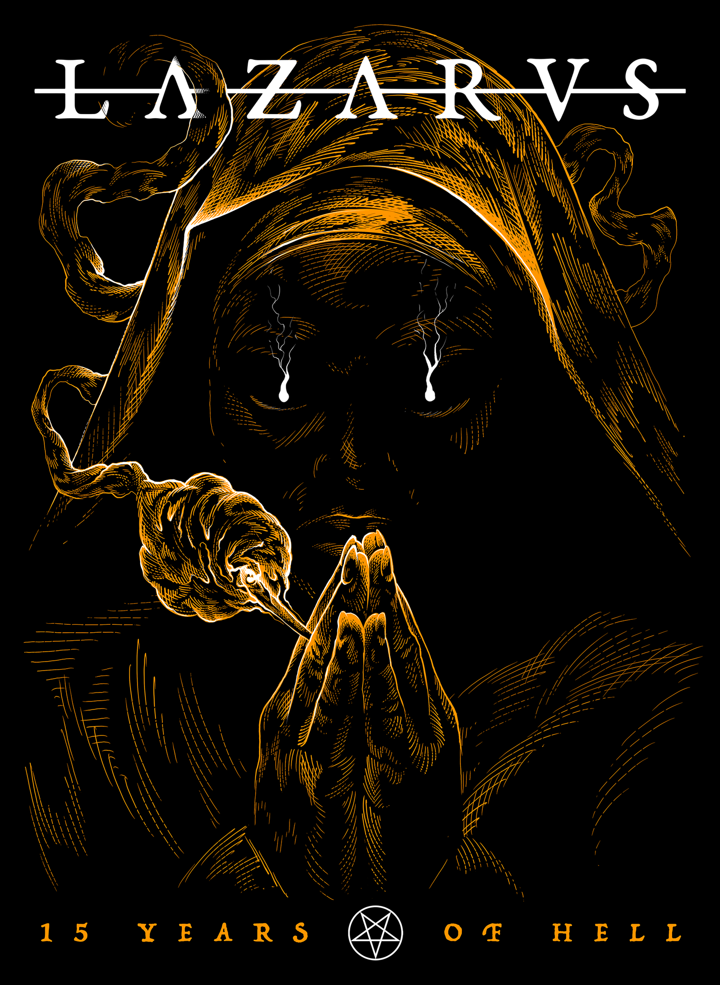 LAZARVS '15 YEARS OF HELL ' T-SHIRT