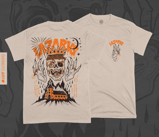 LAZARVS BURNING TEMPLES T-SHIRT WHITE