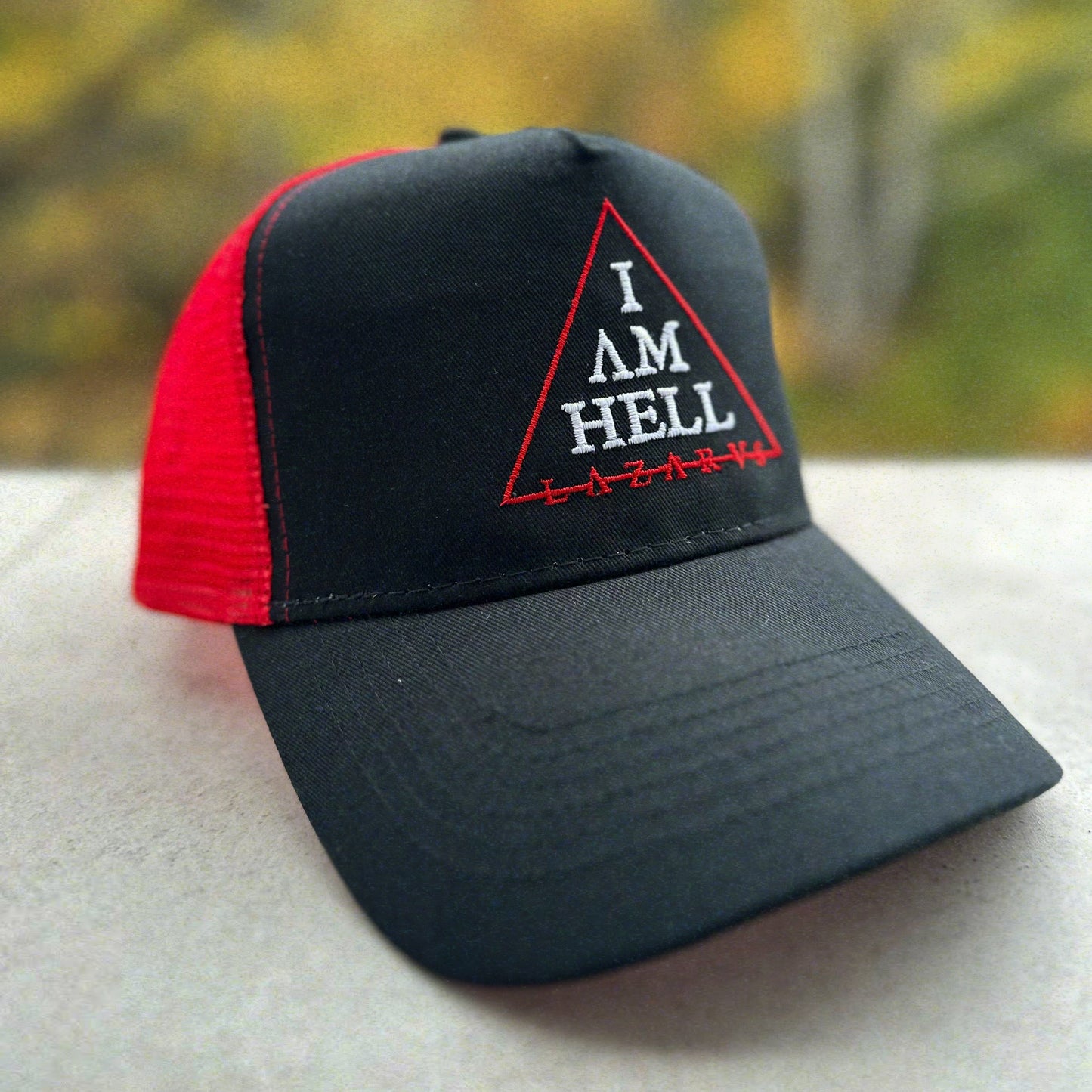 'I AM HELL' TRUCKER RED
